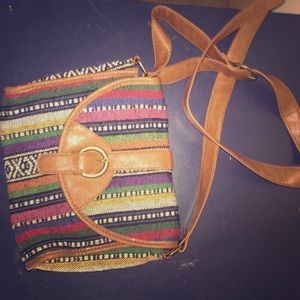Brown cross body