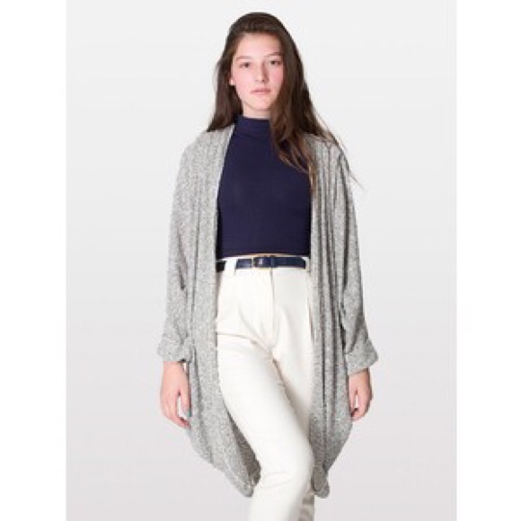 American Apparel boucle shawl cardigan