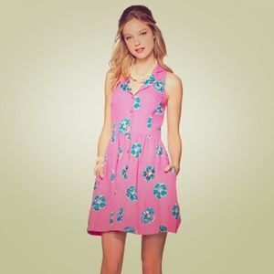 Lilly Pulitzer Sherlynn Dress Mambo Pink Corsage