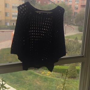 Crochet eyelet top . BCBG