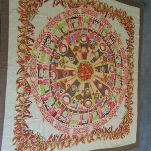 Unique in the U.S! 100% silk scarf!