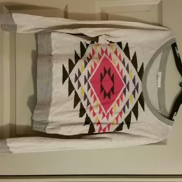 Grey Aztec long sleeve