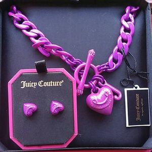 Juicy Couture necklace & earrings set