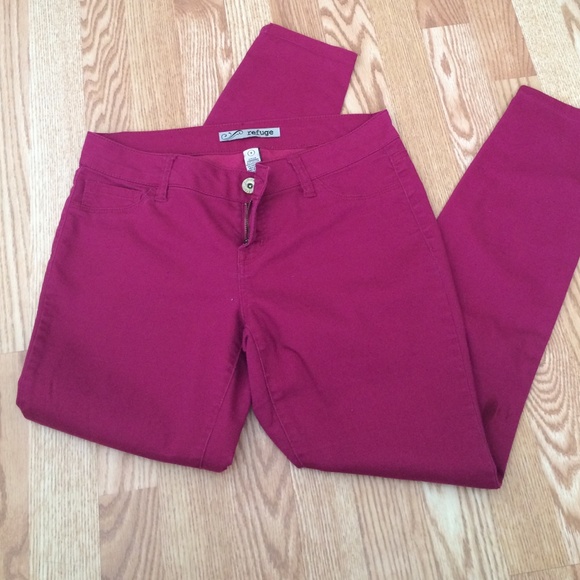 ✅ Magenta skinny jeans