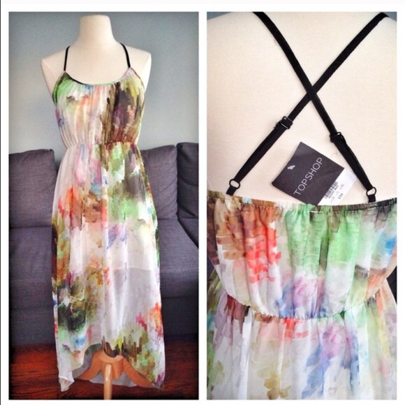 😍Topshop hi-low dress
