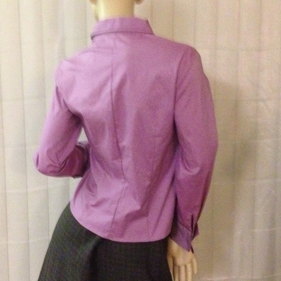 Purple express button front blouse - Picture 3 of 3