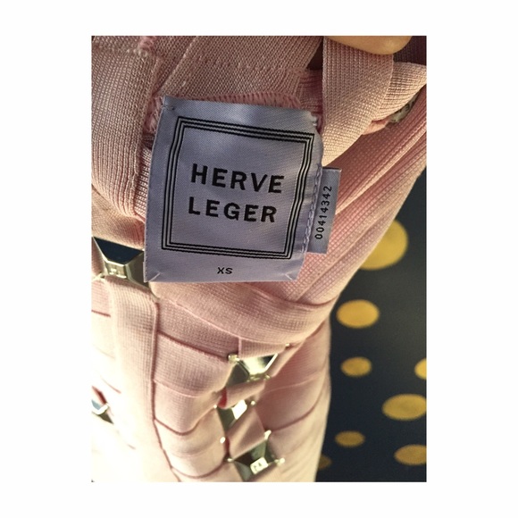 HERVE LEGER baby pink dress - Picture 4 of 4