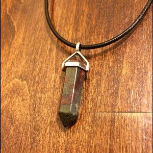 NWOT Blood Jasper Crystal Choker
