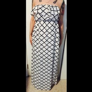 Black & White Maxi Dress