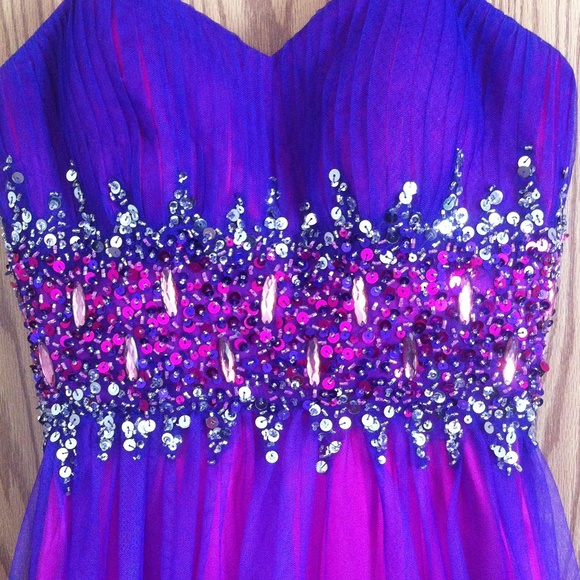 Pink/Purple Ombré Prom Dress💖💜💖 - Picture 2 of 4