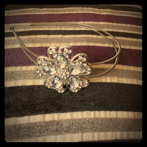 Shiny Gem Flower Headband