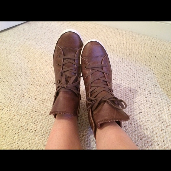 Bronze colored Converse