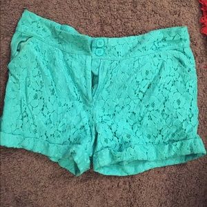 Lace shorts