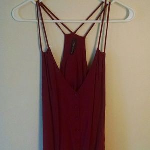 Nasty Gal Dark Magenta Top