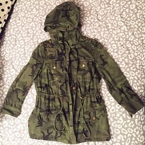 Army Jacket with Studs Detail