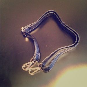 Black Leather Purse Strap