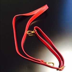 Red Leather Purse Strap