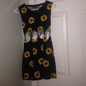 Pacsun Kendall & Kylie Collection sunflower dress