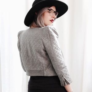BCBGMaxAzria Jackets & Coats - BCBG Gray Quilted Jacket BCBGMaxAzria Jackets & Coats - BCBG Gray Quilted Jacket