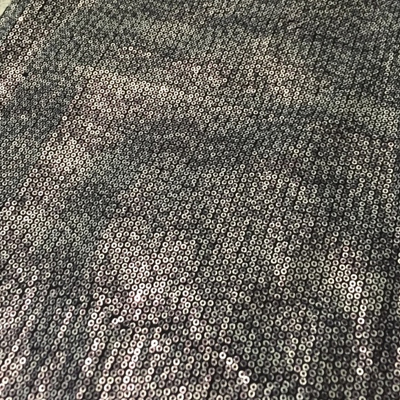 Sequin black tee with sheer back and sleeves - Picture 3 of 4