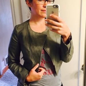 Chic + Edgy Structured Jacket with Zipper