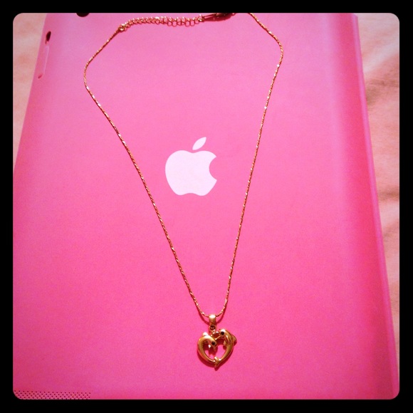 18k gold plated necklace with dolphin pendant 🐬