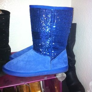 Blue boots