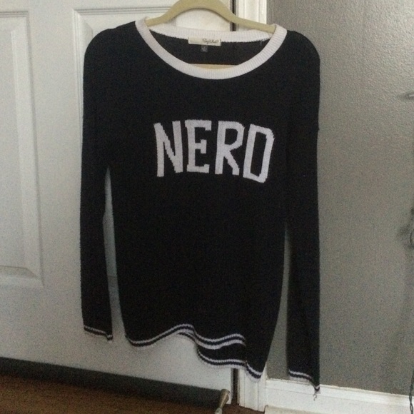 Navy blue nerd sweater