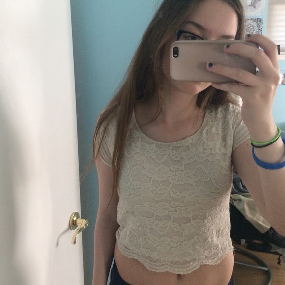 Lace crop top