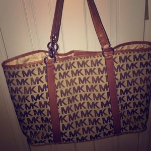 Michael Kors large logo tote