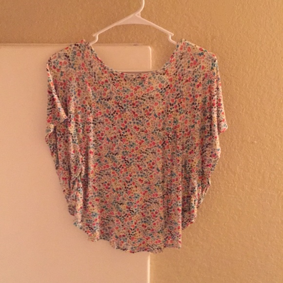 Flowered Crop Top