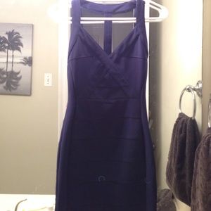 tobi bodycon fitted dress navy blue