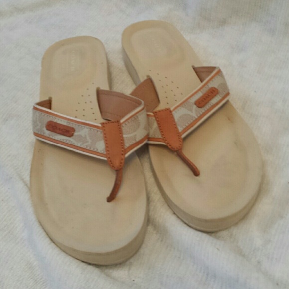 *RESERVED* Coach flip flops