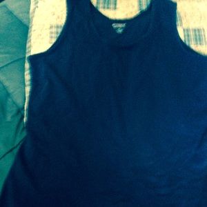 Basic Navy blue tank top size large