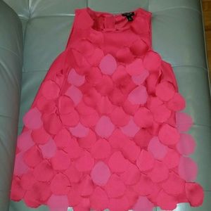 Ann Taylor red blouse 2 petite