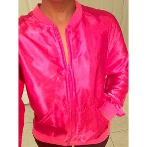American Apparel satin bomber jacket