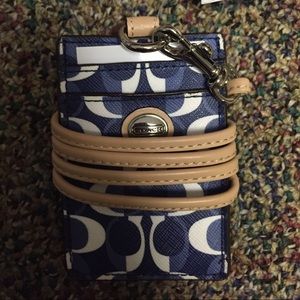 Coach ID holder and lanyard