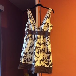 Forever 21 brown and white sun dress
