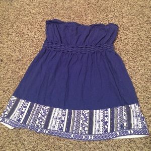 Blue tube top size M