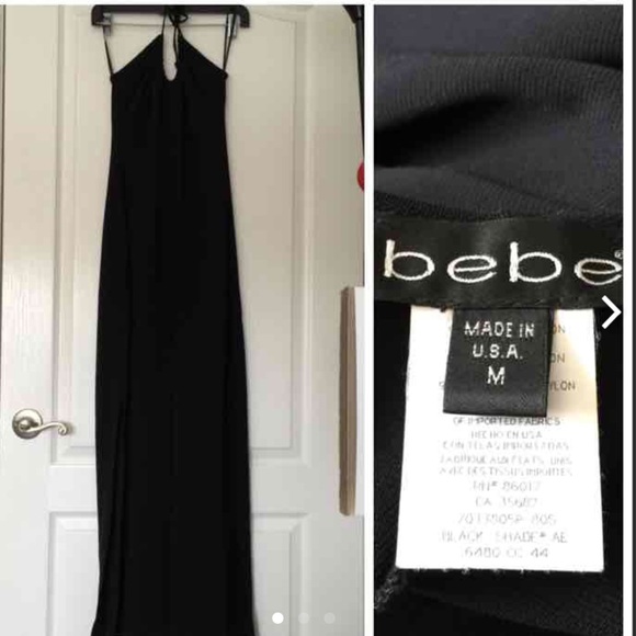 Bebe halter maxi dress