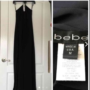 Bebe halter maxi dress