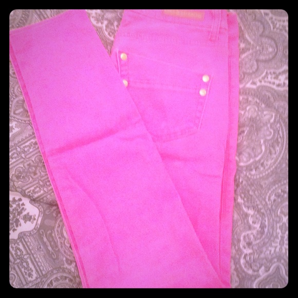 Hot pink Rock & Republic. Velvety soft!