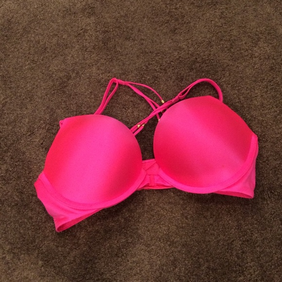 Bombshell Hot Pink Victoria's Secret Crossback Bra