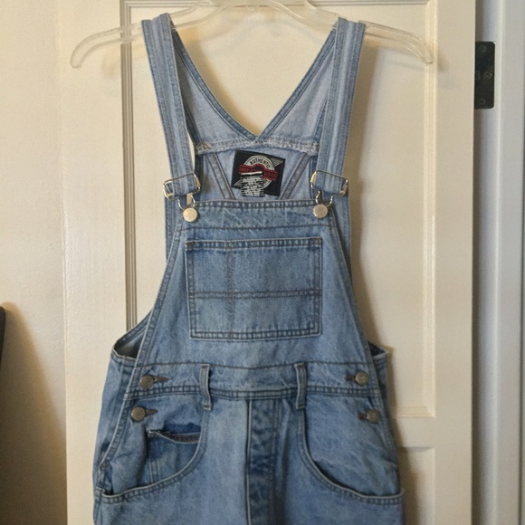 Jean overall shorts - Picture 1 of 3