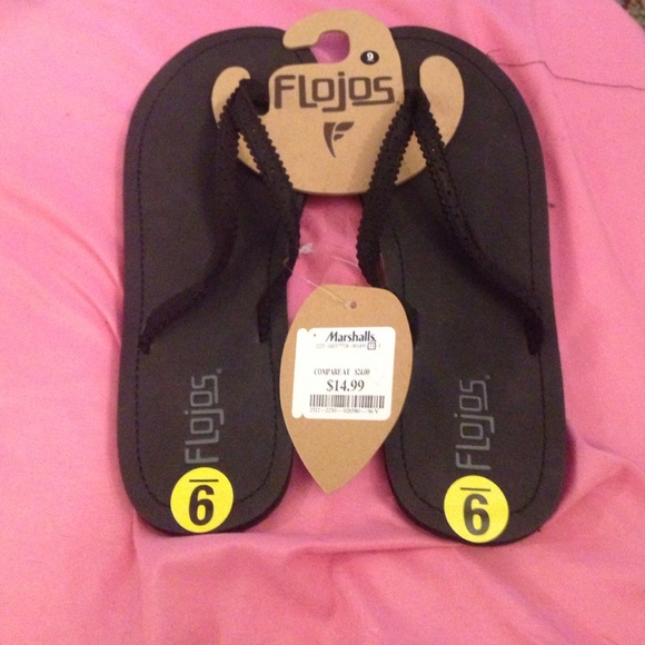 NWT black flip flops!