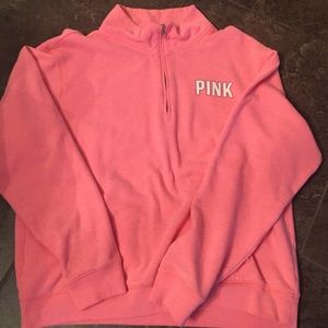 Neon coral PINK half zip!