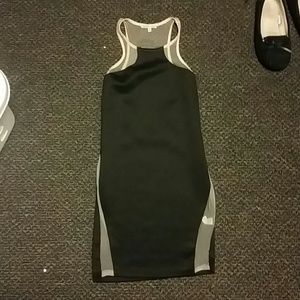 Netted and black dress