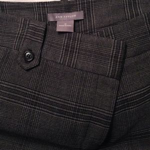 Gray and black plaid Ann Taylor dress pants