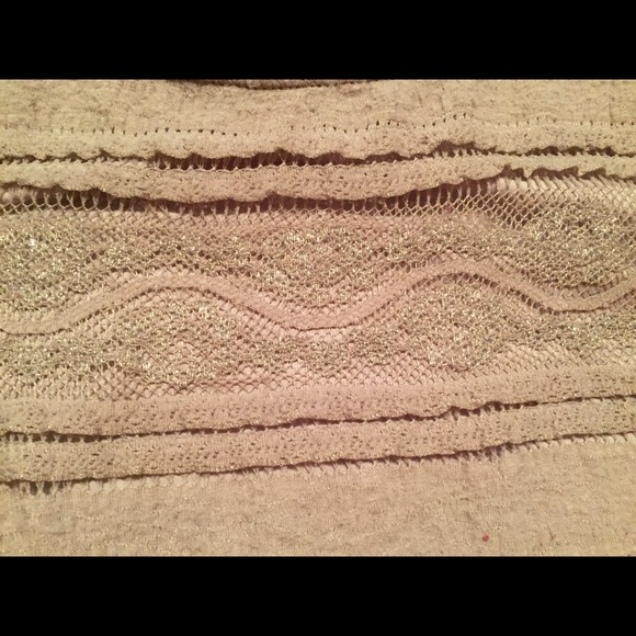 Express Light Brown Lace Tank Top - Picture 2 of 3