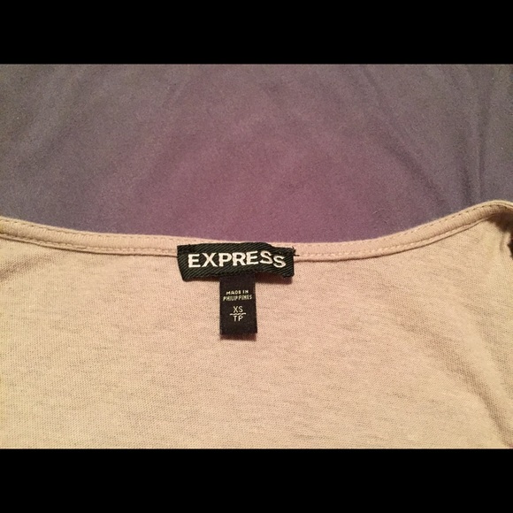 Express Light Brown Lace Tank Top - Picture 3 of 3